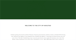 Desktop Screenshot of cityofkarlstad.com